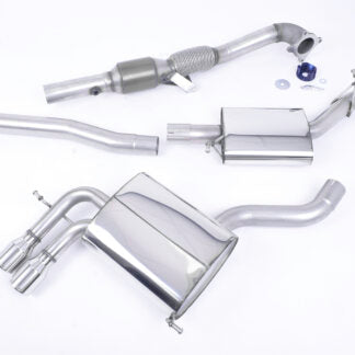 Milltek Turbo-back including Hi-Flow Sports Cat Audi A3 2.0T FSI Quattro 5-Door SportBack 04-12