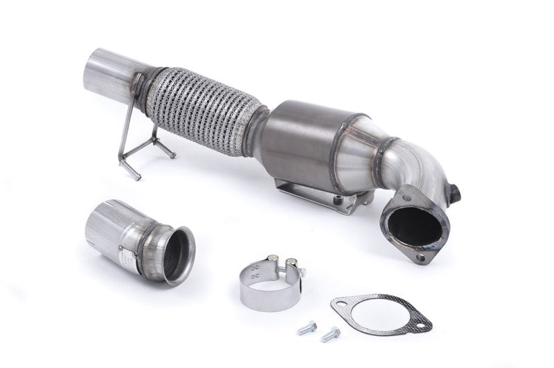 Milltek Large Bore Downpipe and Hi-Flow Sports Cat Ford Fo