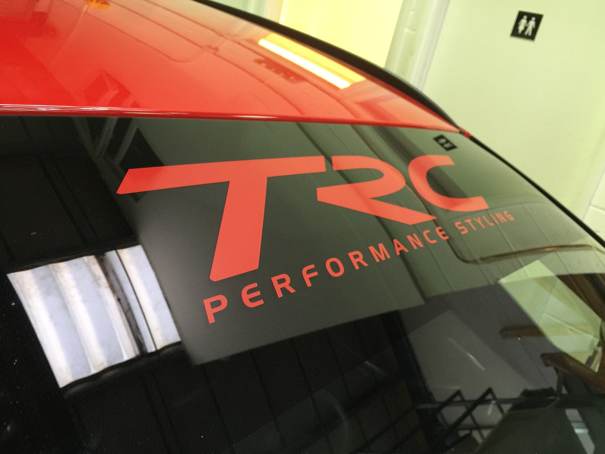 TRC Performance Styling Sun Strip Sized Vinyl