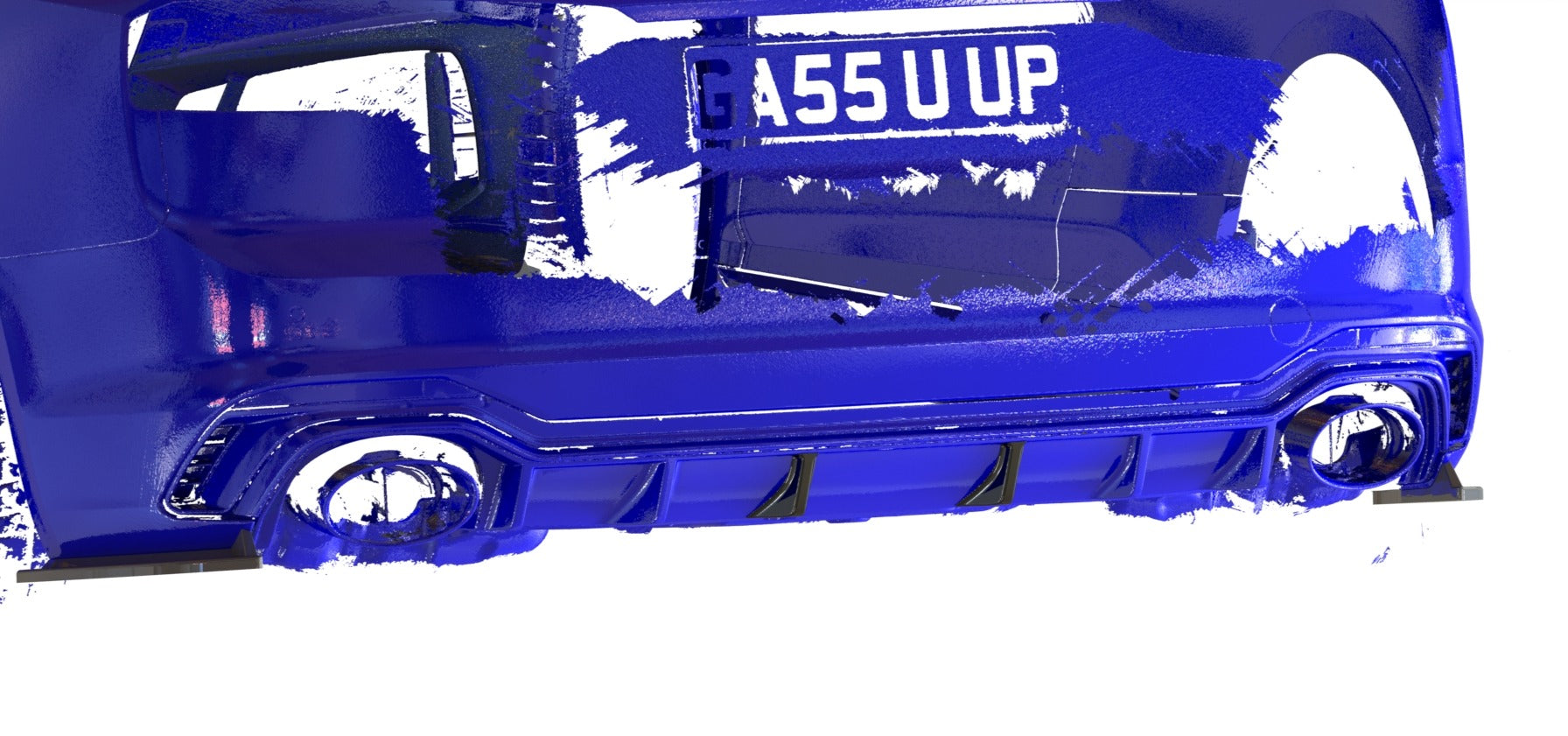 Audi RS5 B9 Sportback - Set of 2 Additional OEM Diffuser Fins