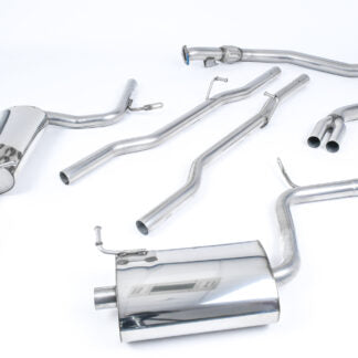 Milltek Sport Cat-back Exhaust Audi A4 1.8T B6 quattro Saloon – Avant 190BHP (6-Speed) 03-05 Non-resonated (louder)