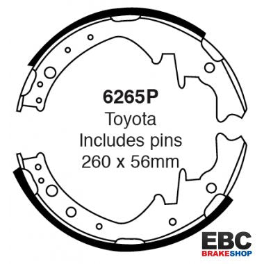 EBC Brake Shoes 6265P