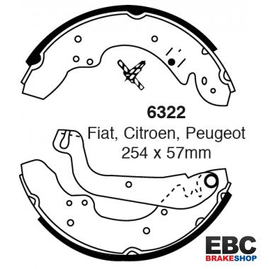 EBC Brake Shoes 6322