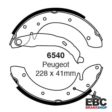 EBC Brake Shoes 6540