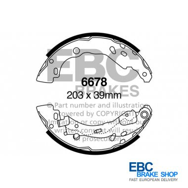 EBC Brake Shoes 6678