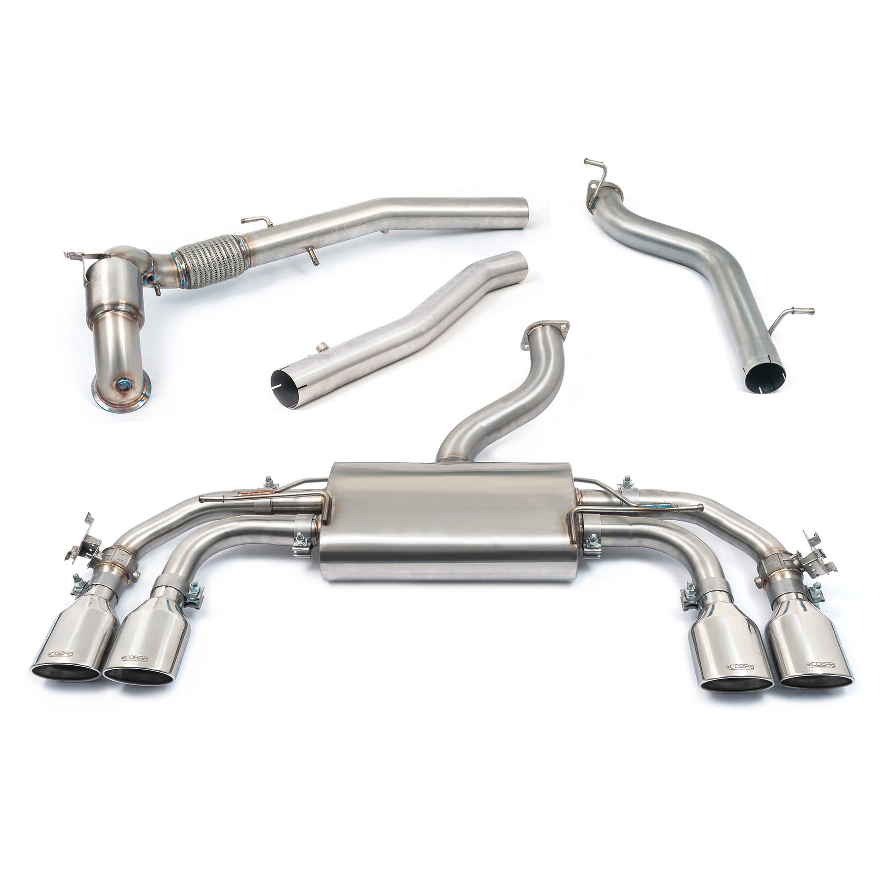 VW Golf R (Mk8) 2.0 TSI (21>) Valved Turbo Back Performance Exhaust