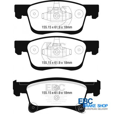 EBC Yellowstuff Brake Pads DP42242R