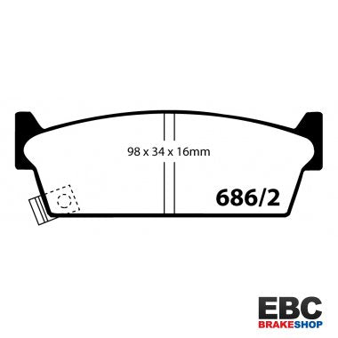 EBC Ultimax Brake Pads DP686/2