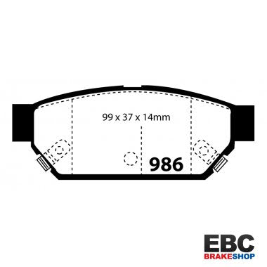 EBC Ultimax Brake Pads DP986