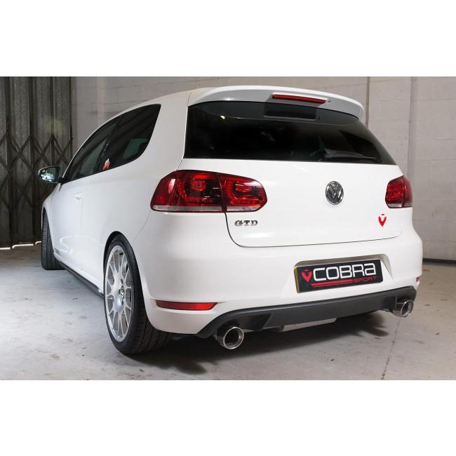 VW Golf GTD (Mk6) 2.0 TDI (5K) (09-13) GTI Style Cat Back Performance Exhaust