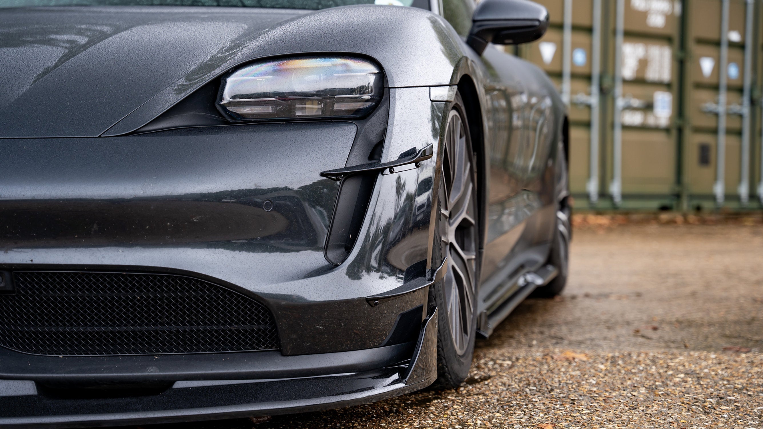 Porsche Taycan Pre Facelift - Front Splitter and Aero Fins