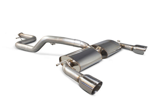 Scorpion 76mm/3 Non-Resonated Cat-Back System - Black Ceramic Tailipes - Focus MK2 ST 225 2.5 Turbo - 2006 - 2011 - SFD067C