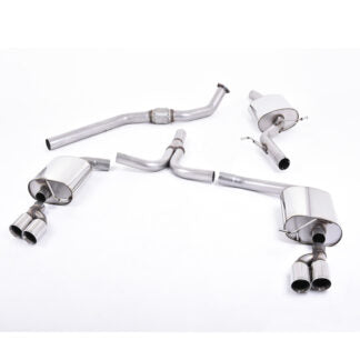 Milltek Cat-back Audi A4 2.0 TFSI S line B8 2WD and quat