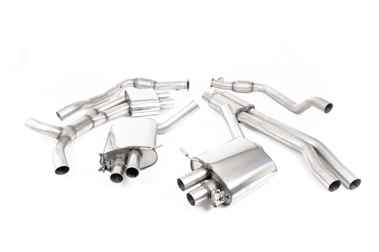Milltek Audi RS6 C8 4.0 V8 bi-turbo (OPF/GPF Models) 2019-2023 Front Pipe-back Exhaust - SSXAU862