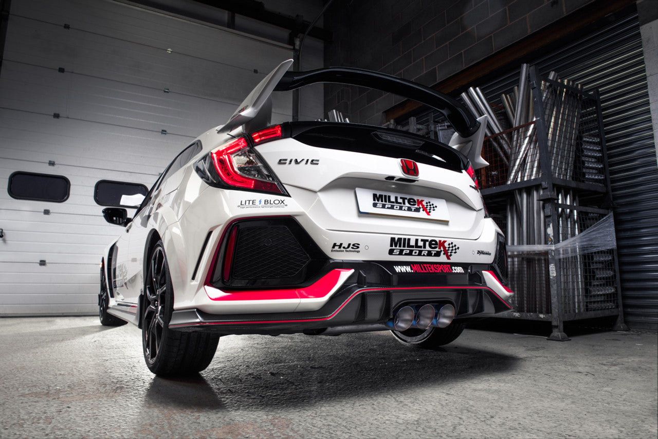 Milltek Honda Civic Type R FK8 2.0 i-VTEC (Both OPF/GPF & Non OPF/GPF Models) 2017-2023 Cat-back Exhaust