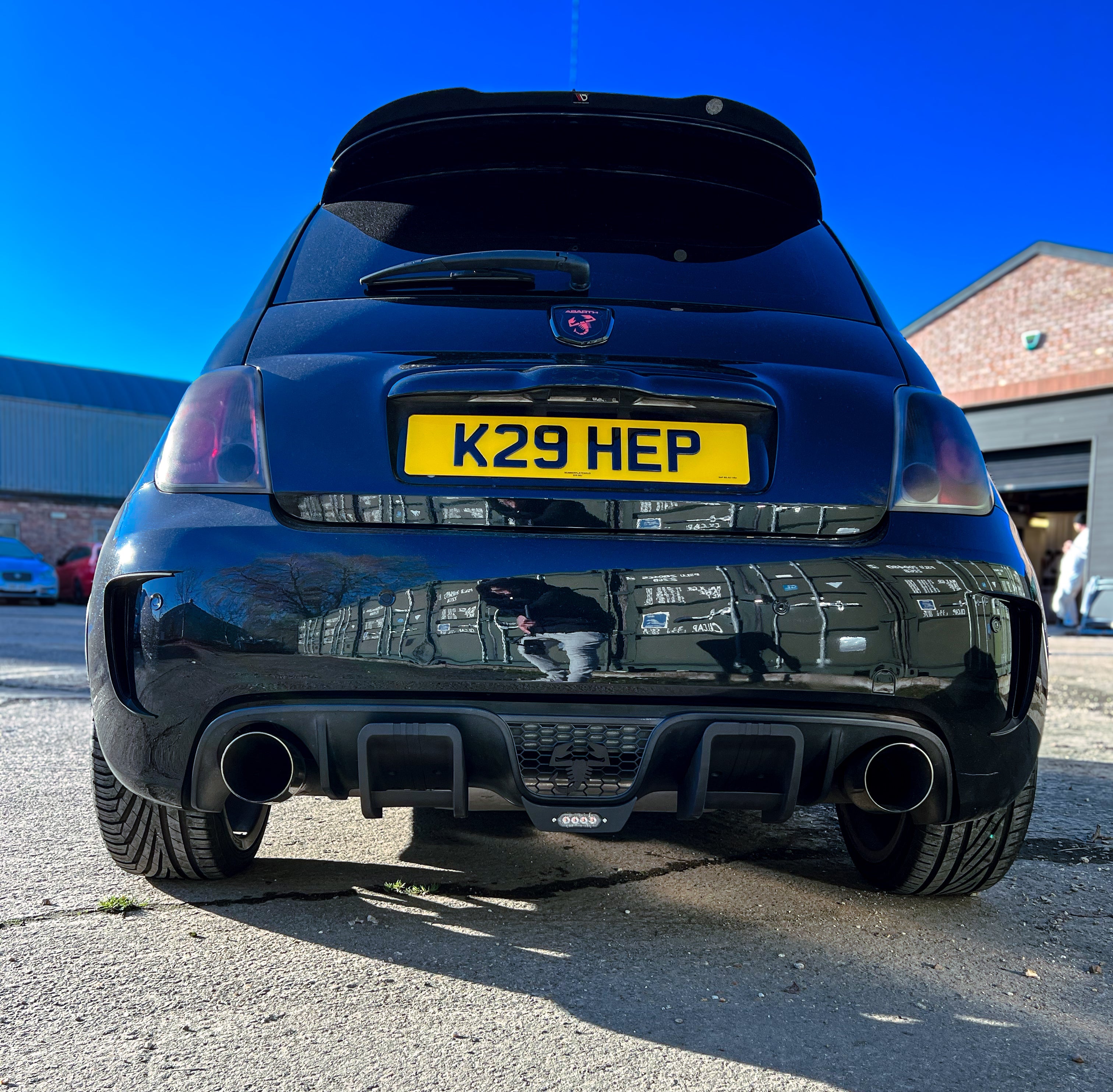 Fiat Abarth 500 Series 3 - Rear Diffusers and Rain Light