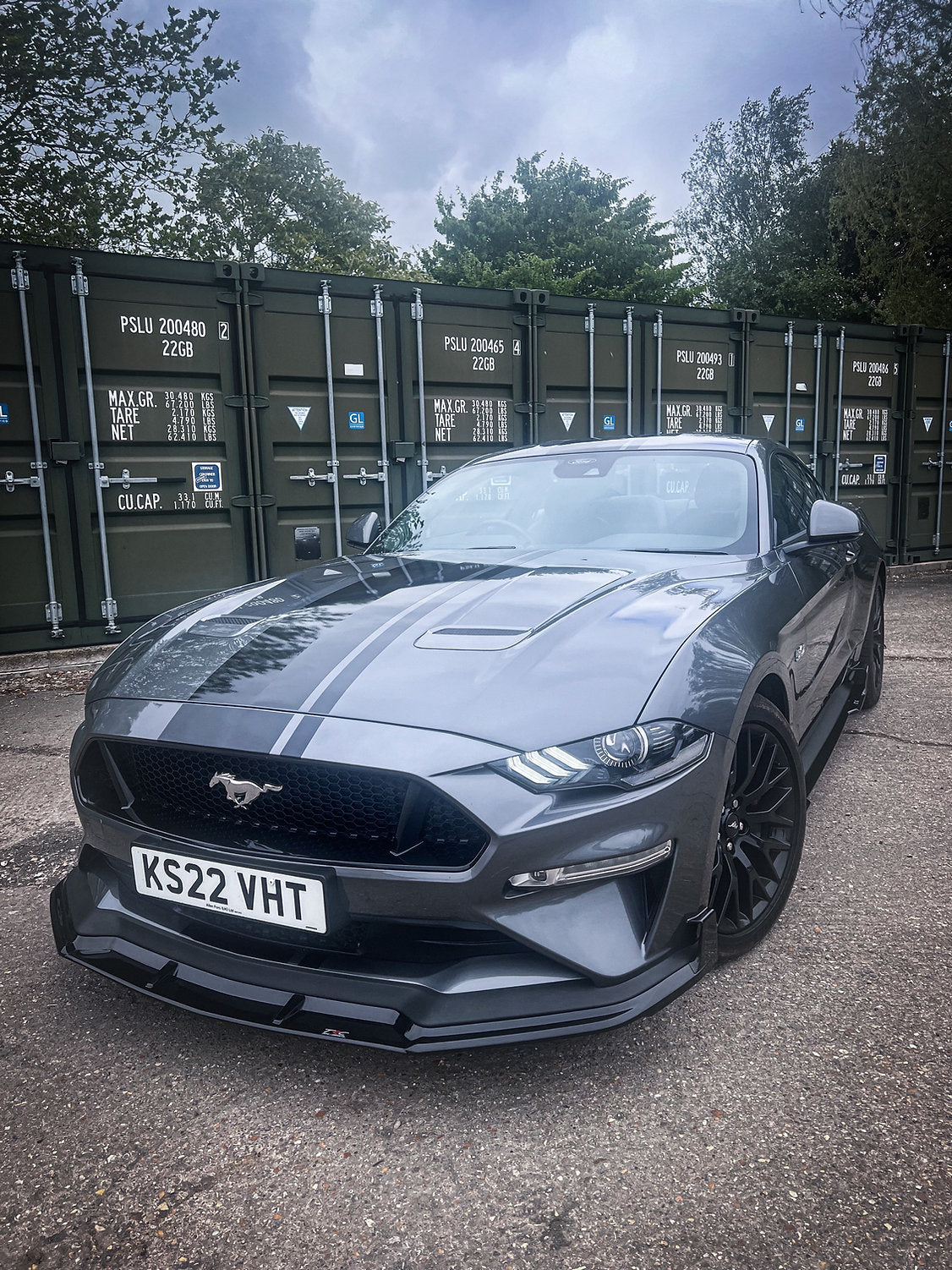Ford Mustang 5.0L GT Facelift - Side Skirt Splitter Fins