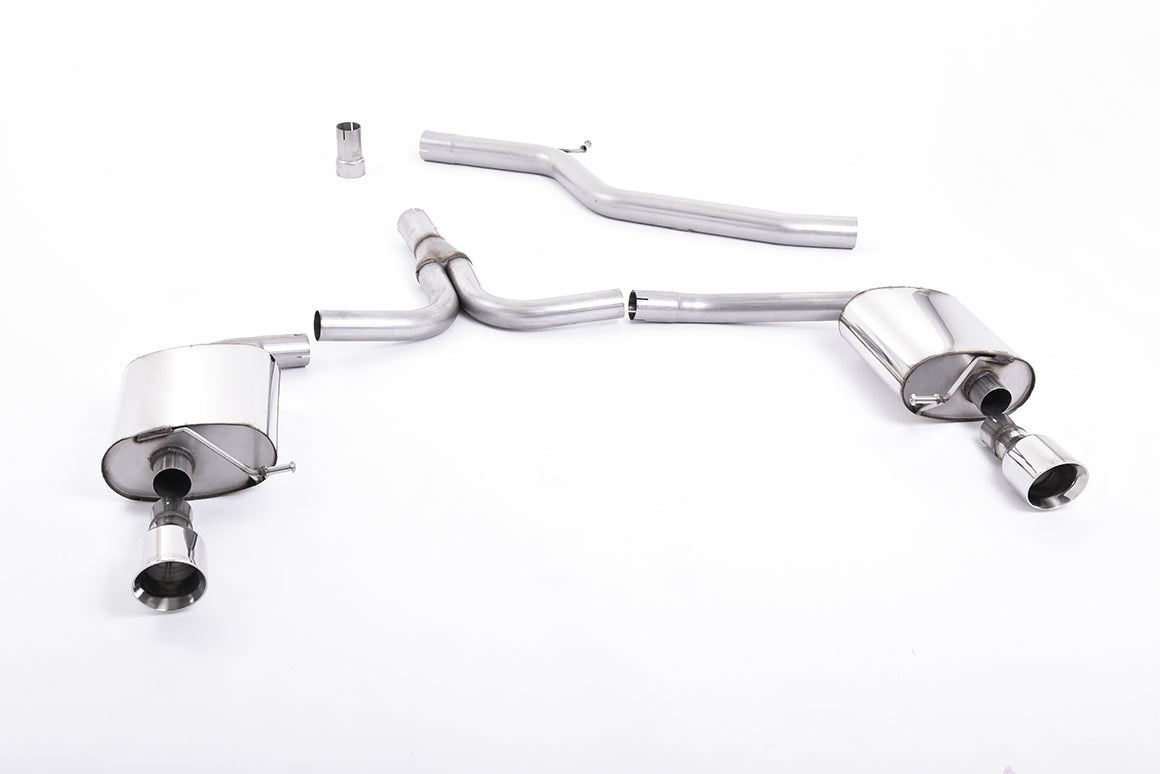 Milltek Exhaust Cat Back Exhaust Audi A4 2.0 TDi B8 140PS / 177PS 2WD Saloon and Avant (S-Line models only) 09-11