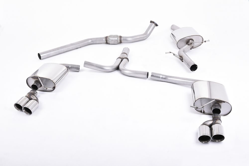 Milltek Cat-back Audi A4 2.0 TFSI S line B8 2WD and quat