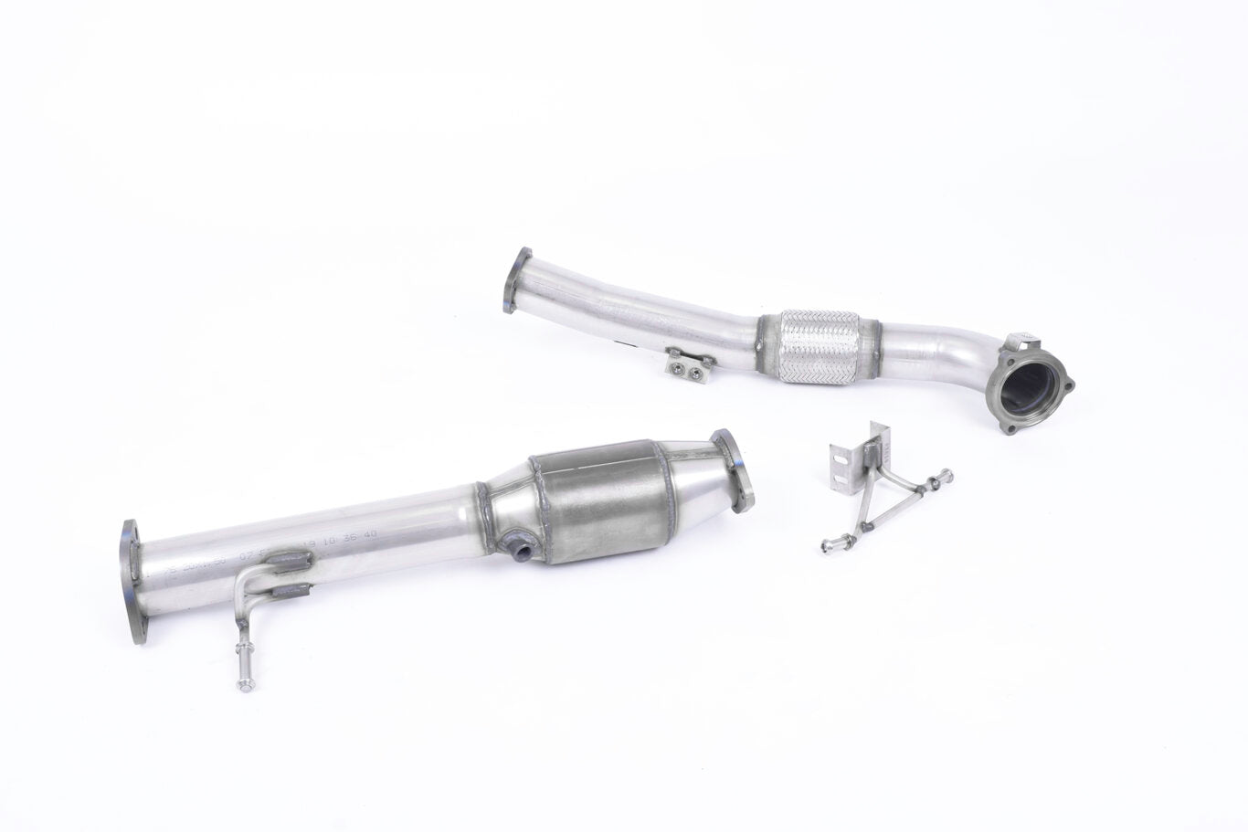 Milltek Large Bore Downpipe and Hi-Flow Sports Cat Ford Fo