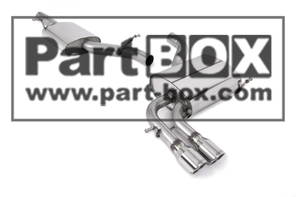 Milltek Sport Cat-back Exhaust Audi A3 2.0T FSI Quattro 5-Door SportBack 04-12 Resonated (Quieter)