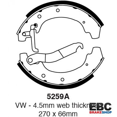 EBC Brake Shoes 5259A