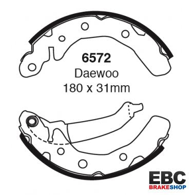 EBC Brake Shoes 6572