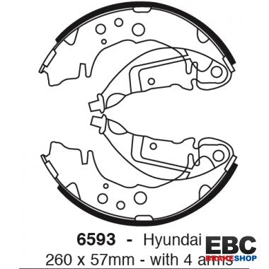 EBC Brake Shoes 6593