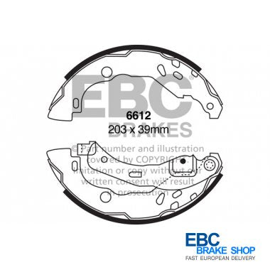 EBC Brake Shoes 6612