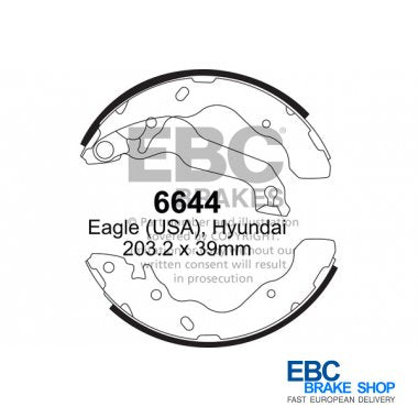 EBC Brake Shoes 6644