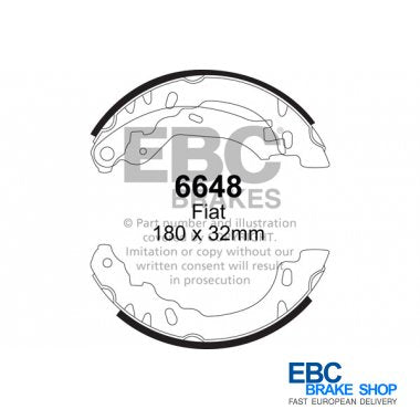 EBC Brake Shoes 6648