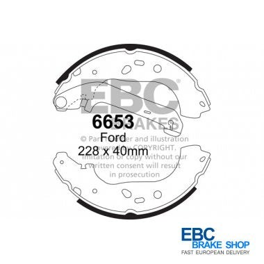 EBC Brake Shoes 6653