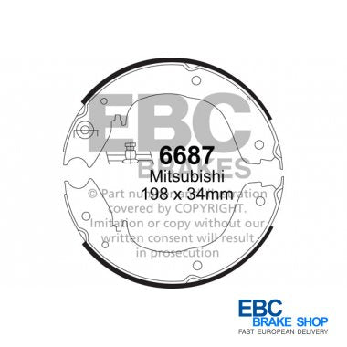 EBC Brake Shoes 6687