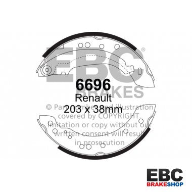 EBC Brake Shoes 6696