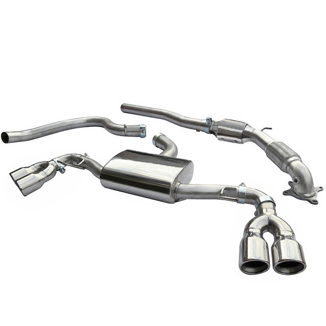 Audi TT (Mk2) 1.8/2.0 TFSI (2WD) (2007-11) Turbo Back Performance Exhaust