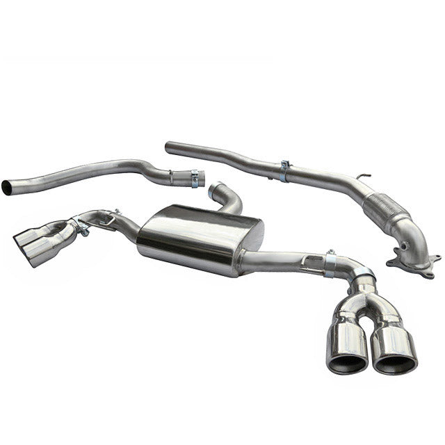 Audi TT (Mk2) 1.8/2.0 TFSI (2WD) (2007-11) Turbo Back Performance Exhaust