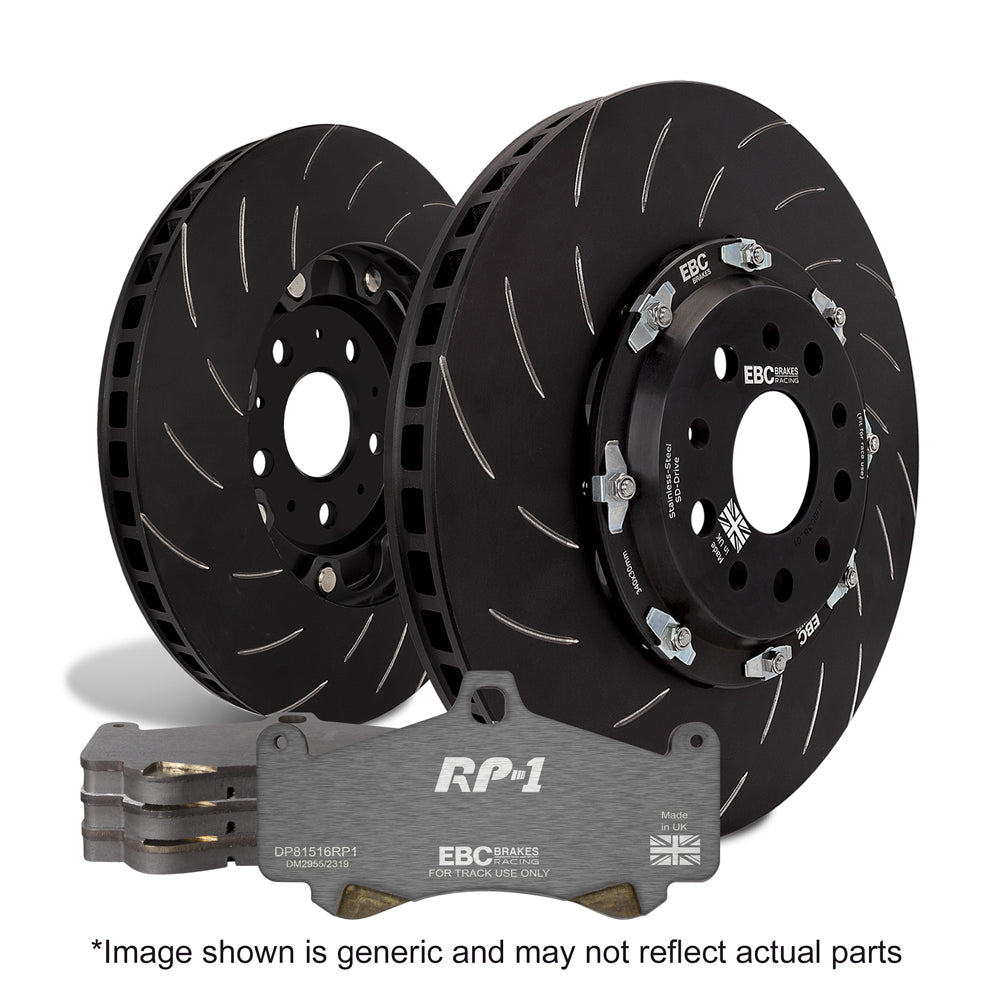 EBC Full Race RP1 Pad & 2pc Disc Kit FULL VEHICLE P2DK055RP1