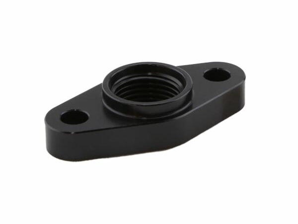 Billet Turbo Drain adapter with Silicon O-ring. 50.8mm Mounting Holes - T3/T4 style fit.