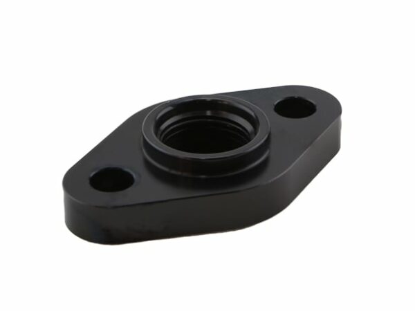 Billet Turbo Drain adapter with Silicon O-ring. 52.4mm mounting hole center - Large frame universal fit.