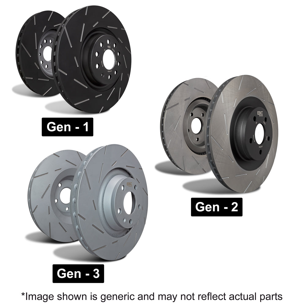 EBC USR Series Fine Slotted Discs (Pair) USR2065R