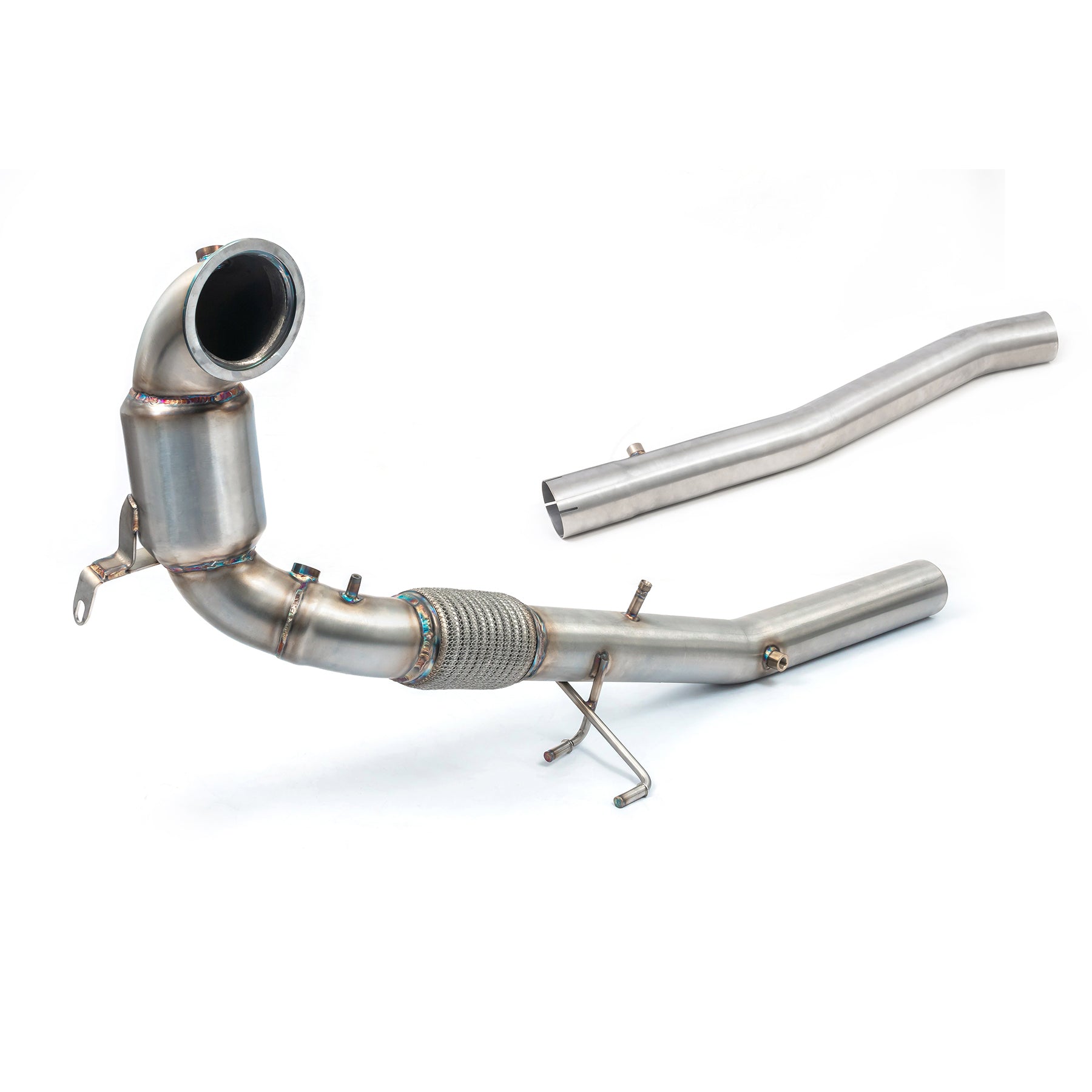 VW Golf R (Mk8) 2.0 TSI (21>) Front Downpipe Sports Cat / De-Cat Performance Exhaust