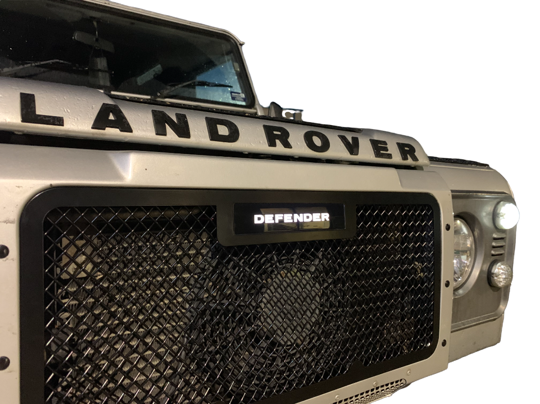 Zunsport Landrover Defender Illuminated 2007-Onwards Upper Grille Black
