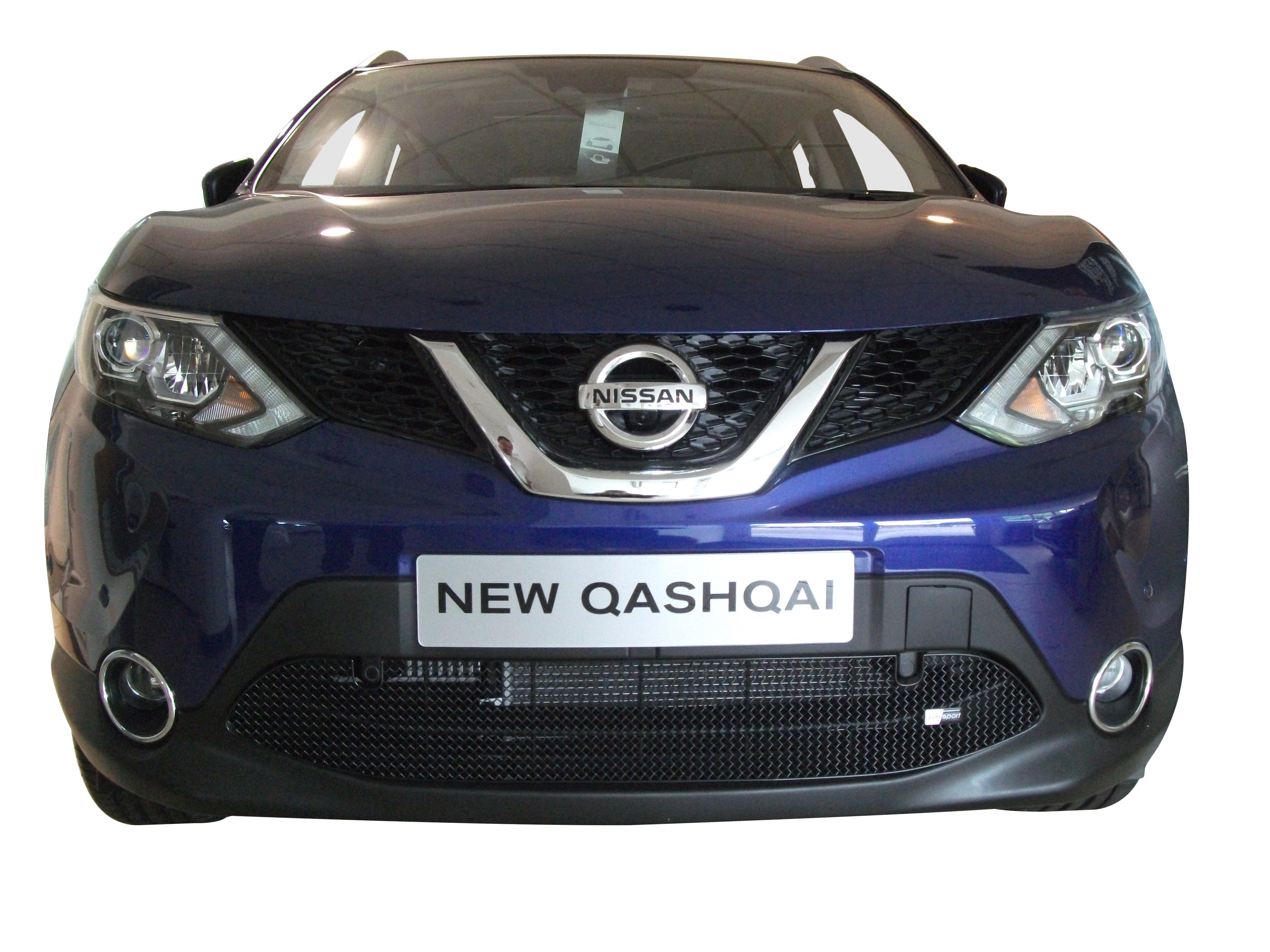 Zunsport Nissan Qashqai (2.0 Diesel) 2014-Onwards Lower Grille With Parking Sensors Black