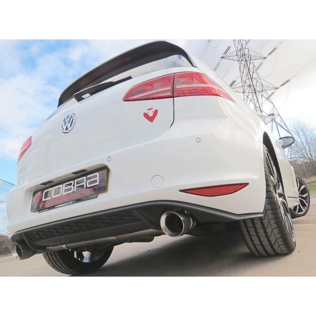 VW Golf GTD (Mk7) 2.0 TDI (5G) (14-17) GTI Style Cat Back Performance Exhaust