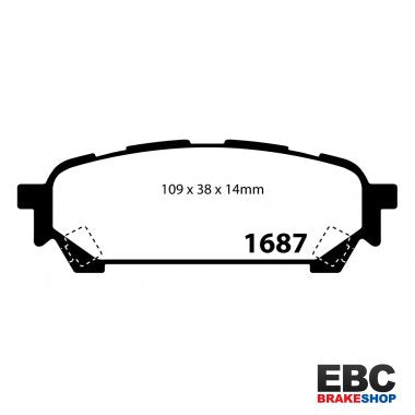 EBC Ultimax Brake Pads DP1687