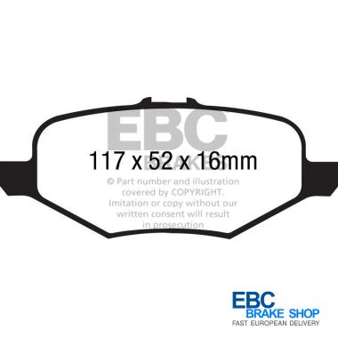 EBC Greenstuff Brake Pads DP21887