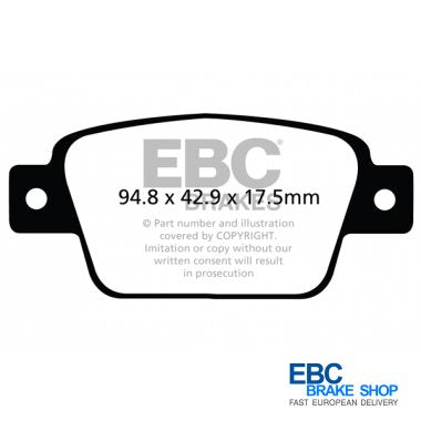 EBC Greenstuff Brake Pads DP22107