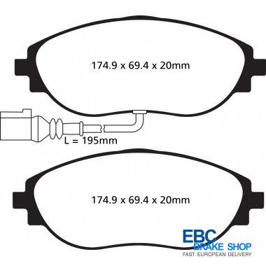 EBC Greenstuff Brake Pads DP22127