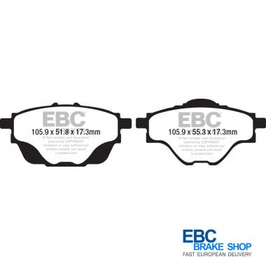 EBC Greenstuff Brake Pads DP22197