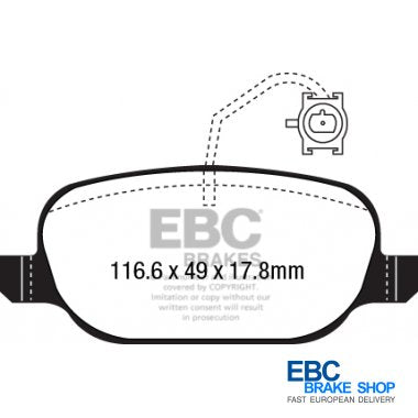 EBC Greenstuff Brake Pads DP22236